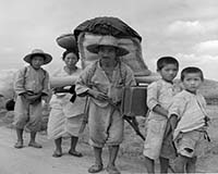 한국전쟁 피난민 가족 