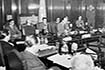1950년 11월 20일 일본 도쿄에서 한국통일재건위원회가 처음으로 가진 회의 모습 1