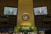 유엔 총회에서 발언하는 한국대표단