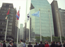 남북한 유엔동시가입 직후 유엔본부앞에 게양된 태극기(1991), CZT0000325
