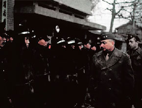 Lerch 제2대 미군정장관 소방대 시찰 사진