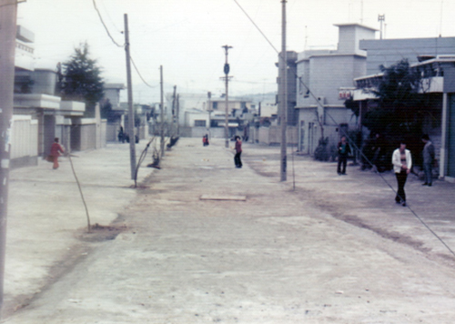 부산대연동 하천 복개공사 완료 모습(1977)