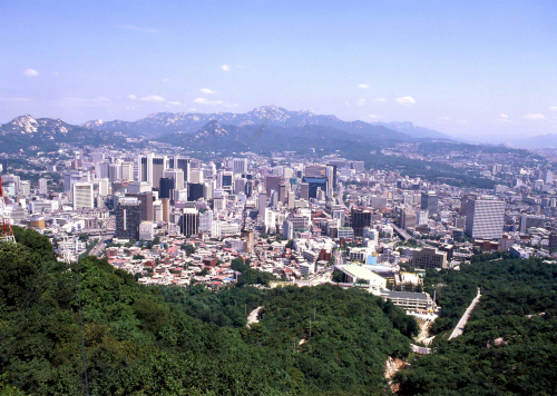남산에서 바라본 서울시내(1989)