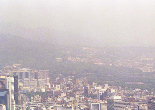 5년 후 남산에서 바라본 서울시내(1994)
