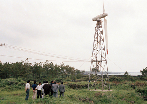 풍력발전 모습(1986)