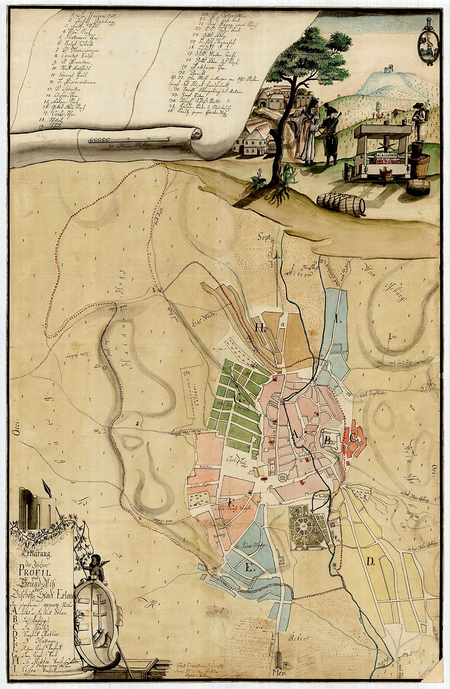 에게르시(市) 필사 지도: 빈센티우스 네우비르쓰 作

null