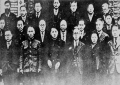 소련이 1946년 2월 8일 김일성을 내세워 수립한 「북조선임시인민위원회」소속위원들 모습