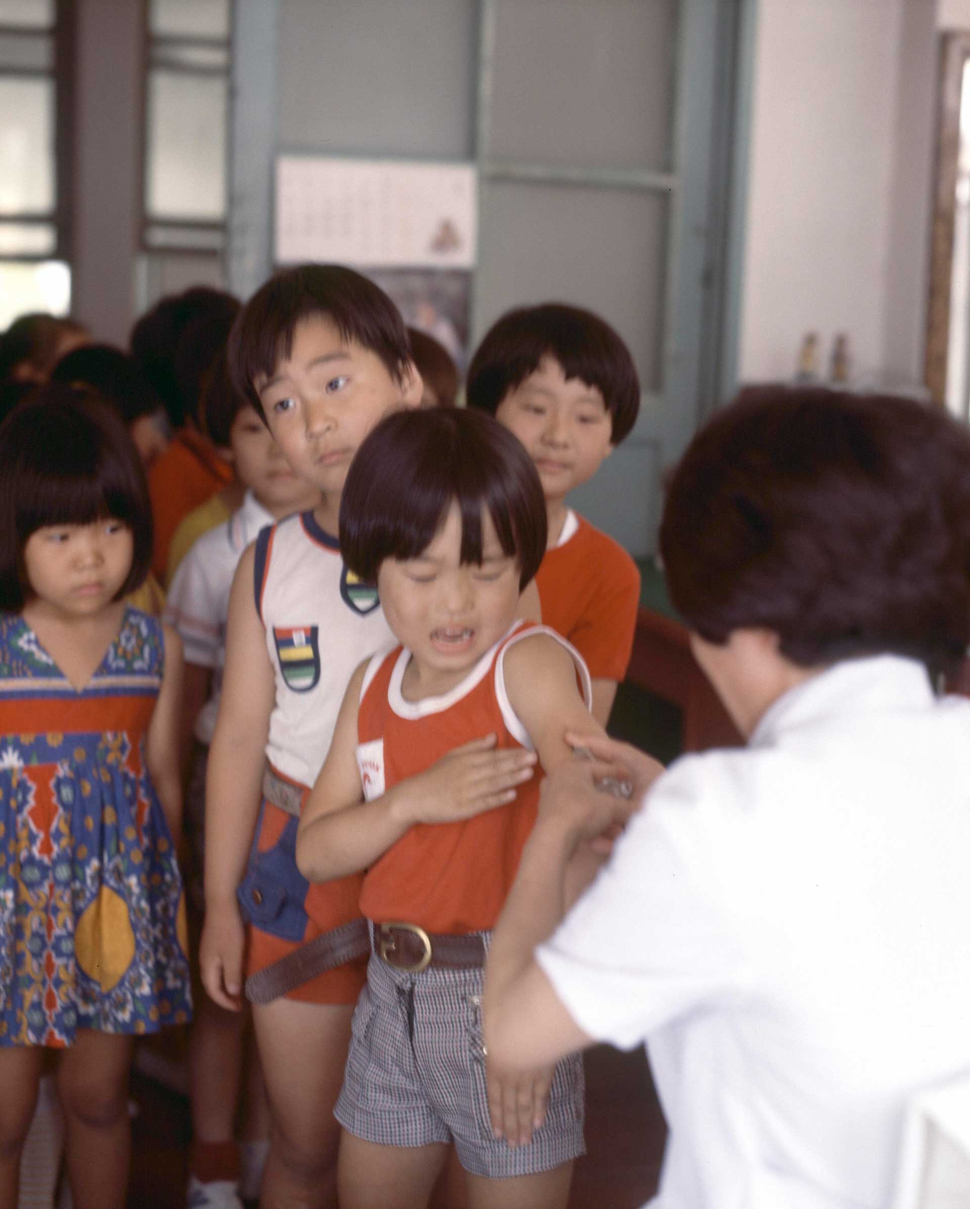 매동국민학교 어린이 예방접종