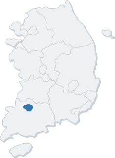 광주 지역 지도