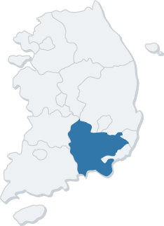 경남 지역 지도
