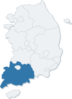 전남 지역 지도
