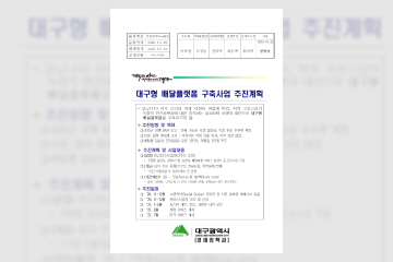 대구형 배달플랫폼 추진계획