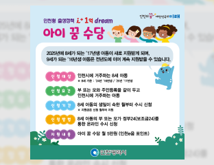 아이꿈수당 홍보 포스터
