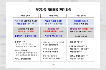 광주다움 통합돌봄 개요 및 실적