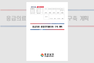 경상남도 응급의료 종합컨트롤타워 구축 계획