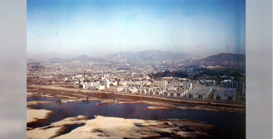 한강변 아파트 항공사진