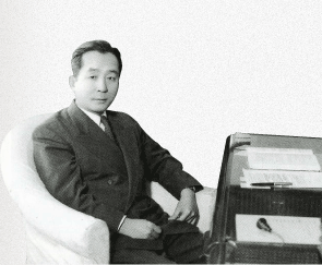 고려대학교 총장 시절 유진오(1955년)