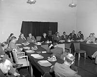 유엔한국임시위원단의 회의 모습