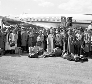 하와이 교포 고국 도착 기념촬영(1955)