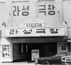 재외교포 활동상-미국 LA에 있는 라성극장 전경(1976)