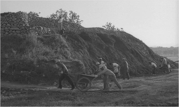 황룡사지 발굴 현장(1980년)