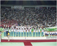 서울올림픽 여자핸드볼 메달 시상식(1988년)