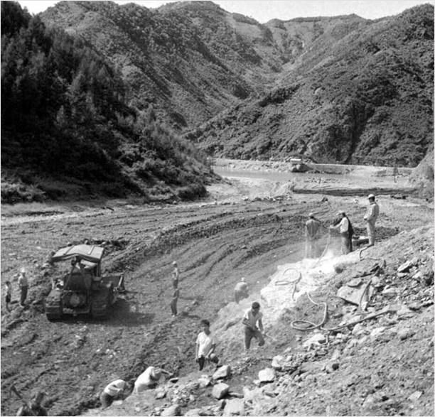 소양강댐 공사현장(1967년)