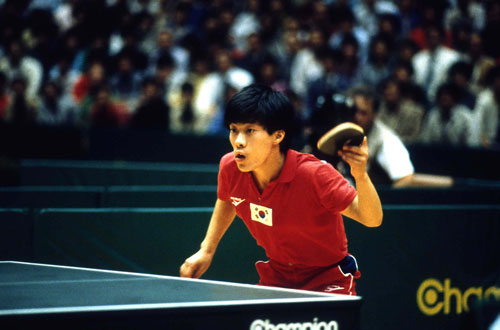 제10회 아시아경기대회 유남규선수 경기(1986)