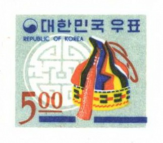 연하우표(5원:복주머니)