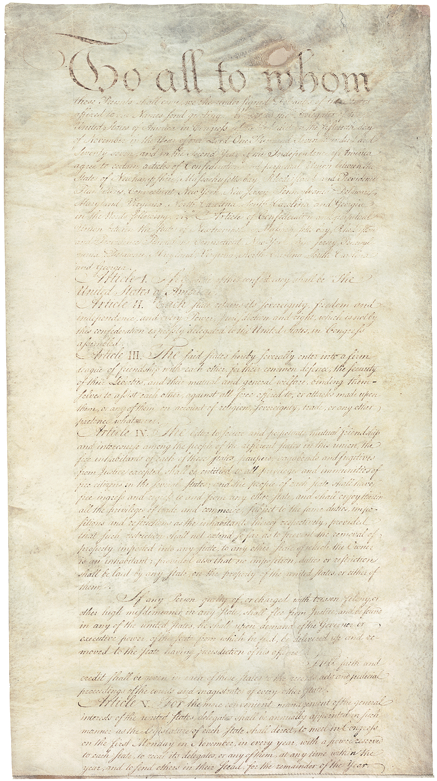 미국 연합규약

미국 최초의 헌법으로 1777년 11월 15일에 대륙회의에서 가결되었으며, 각 주는 주권ㆍ자유ㆍ독립을 보장 받고 연방정부의 권한은 국방 및 외교로 국한하는 내용.

