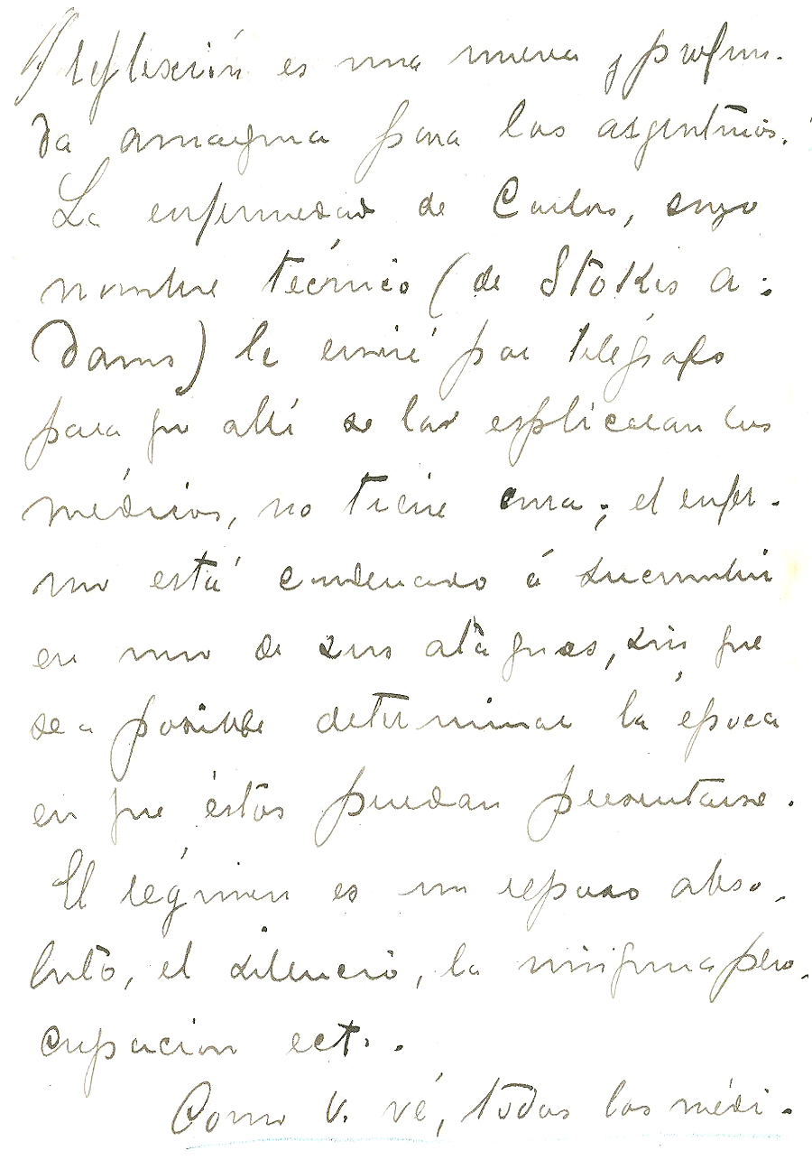 카네가 외무장관 알코르타에게 보낸 서한

주(駐) 프랑스 대사 미구엘 카네가 알코르타 외무장관에게 카를로스 페예그리니 전 대통령의 건강과 대(對)칠레 문제 해결 방안에 대해 보낸 편지.
